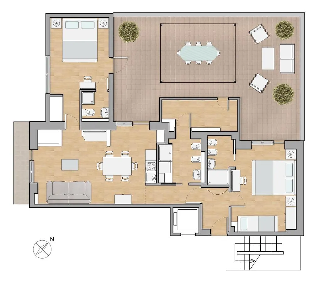 Vatican Luxury Apartment With Terrace - 7 People Rome